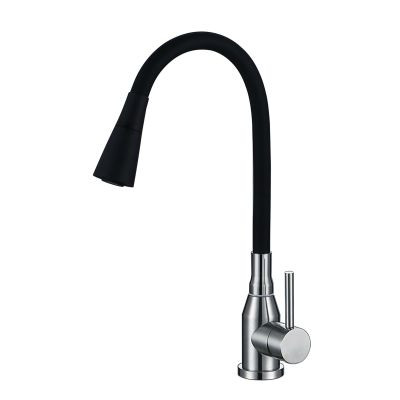 ERN 2833 PS - FLEXI PILLAR SINK TAP - BLACK (SUS304)