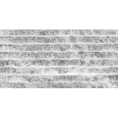 15X30CM NATURAL STONE # LINE CHISELLED MARBLE BLACK