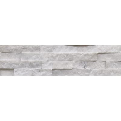 10X40CM NATURAL STONE # WALL PANEL MILKY WHITE