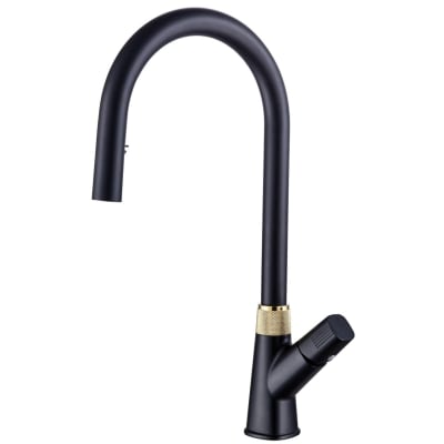ERN 2207 PSM - PULL OUT SINGLE LEVER KITCHEN SINK MIXER (MATT BLACK)
